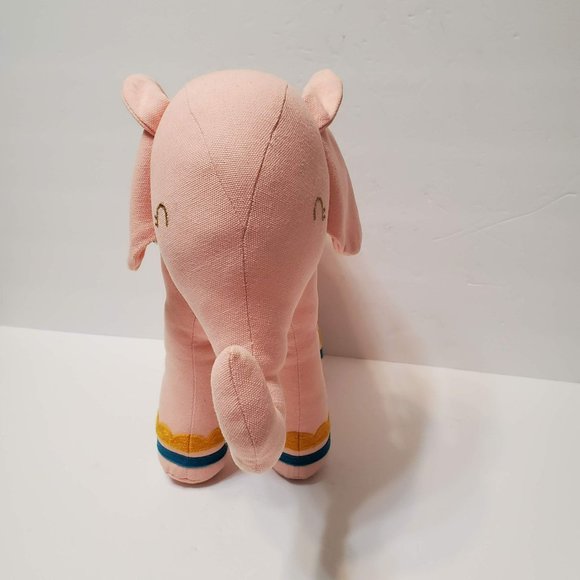 Pillowfort Pink Elephant Throw Pillow, Embroidered Plush Animal, Gently Used - Picture 3 of 8